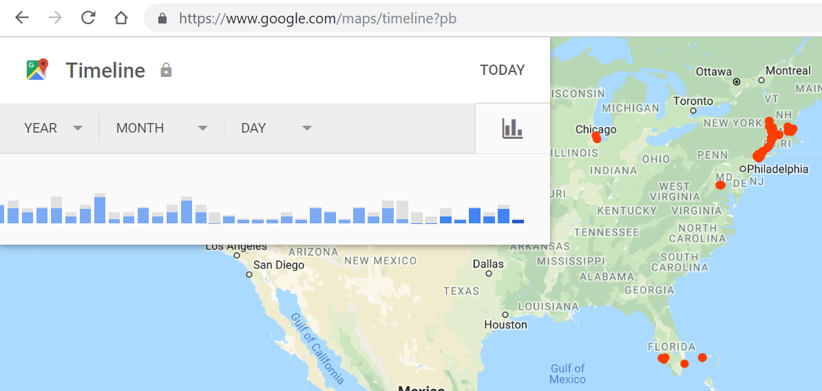 Google Timeline Screenshot